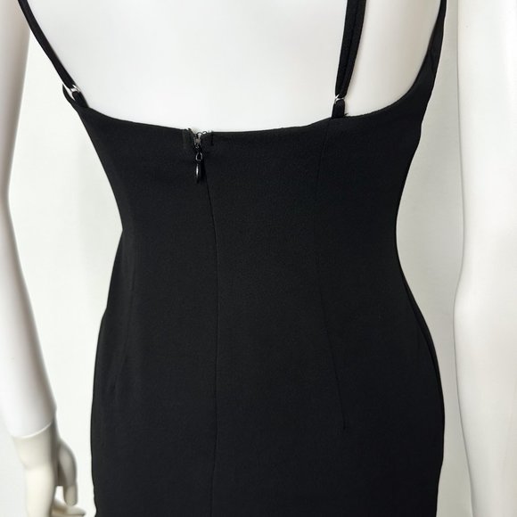 Selfie Leslie Aces Cami Strap Ruffle Hem Bodycon Mini Dress in Black Size XS - Picture 11 of 13
